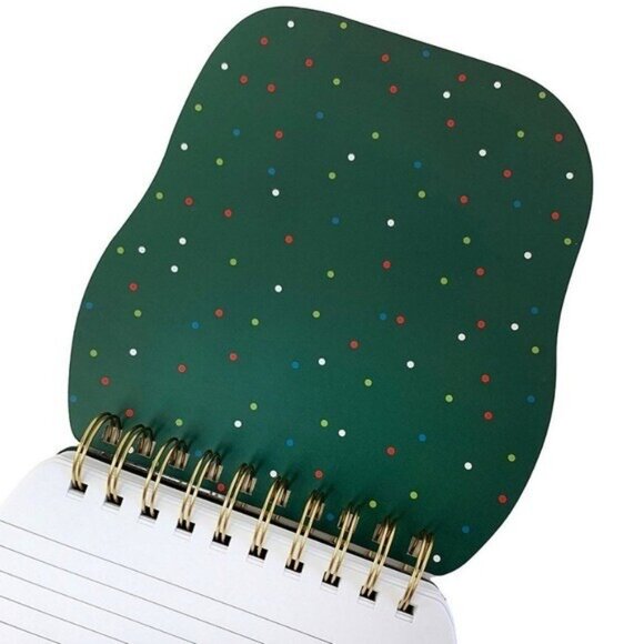 Punch Studio Wreath Dog Christmas Spiral Notepad Stationary Gift Office - Picture 2 of 4